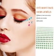 thumbnail image 4 of Seitruly Ojo Cara Gemas Pegatinas de diamantes de imitación Bling Sin pegamento Verde, 4 of 6