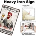 thumbnail image 3 of 1pc Vintage Metal Tin Sign 8x12 inch Retro Iron Chicken Sign Let Me Pour You A Tall Glass Of Get Over It Chicken Poster for DIY Farm Chicken Coop Home Cafe Bar Wall Decor, 3 of 9