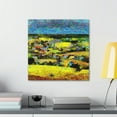 thumbnail image 3 of Countryside in Pointillism - Canvas, 3 of 10