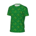 thumbnail image 6 of Wukai St Patrick's Day5 Print Men's Short-Sleeved Mesh T-Shirt,Quick-Dry Short Sleeve Workout T-Shirt-5X-Large, 6 of 8