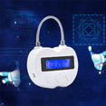 thumbnail image 2 of 3X Smart Time Lock LCD Display Time Lock Multifunction Electronic Timer, USB Rechargeable Temporary Timer Padlock,3 x Time Lock,white, 2 of 5