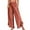 17# Vermilion, variant on RPVATI Women's Linen Pants, Summer Trendy Elastic High Waisted Smocked Flowy Palazzo Pants Boho Casual Wide Leg Ruffle Hem Beach Loose Lounge Pants with Pockets Army Green M