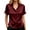 Red, variant on Alun Short Sleeve Shirts for Women Trendy Button down Collared Work Tops Dressy Business Casual Loose Fit Stain Blouse Pure Color Lightweight Breathable for Daily Wear Yellow XL