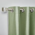 thumbnail image 3 of Exclusive Home Chatra Faux Silk Grommet Top Curtain Panel Pair, 54"x96", Sage, 3 of 7