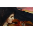 thumbnail image 2 of Tom Roberts 24x16 Black Ornate Framed Double Matted Museum Art Print Titled: Adagio (About 1893), 2 of 5
