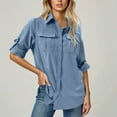 thumbnail image 2 of BLVB Women's Upf 50 Long Sleeve UV Sun Protection Shirts Outdoor Fishing Hiking Travel Button down Shirts, 2 of 7