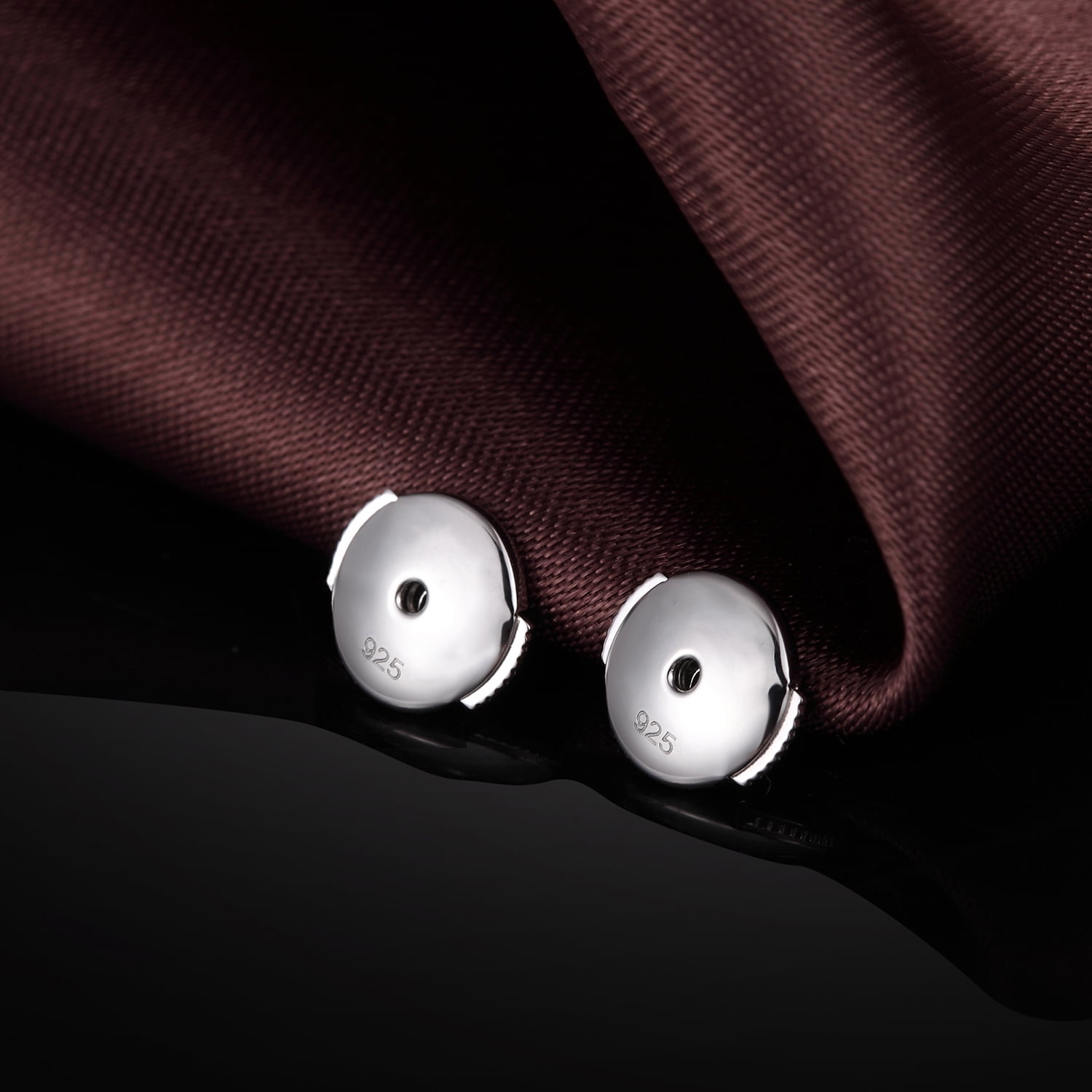 Jiamiaoi Earring Backs Locking Earring Backs for Studs 925 Sterling Silver Earring Backs Lifters Replacement Earring Backs Butterfly Clasp for Studs