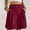 Wine women high waisted shorts with pockets a1, variant on Cagogo Women's High Waisted Shorts with Pockets Solid Casual Summer Beach Vacation Shorts Elastic Waist Lounge Trousers Travel Clothes, Hot Pink M