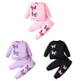 thumbnail image 7 of GYRATEDREAM Toddler Newborn Baby Boy Girl Outfit Long Sleeve Sweatshirts Pants Clothes Set Infant Boys Fall Winter 2PCS, 7 of 7