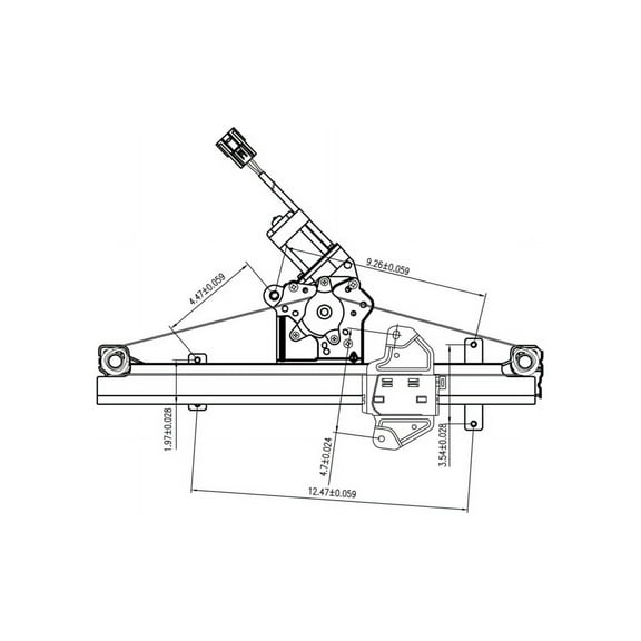 TYC 660609 Power Window Motor And Regulator Assembly