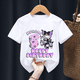 thumbnail image 3 of Camisetas Kuromi, ropa para niñas, camisetas kawaii con números del 1 al 10, ropa para fiestas de cumpleaños, ropa para niños, camisetas de verano de manga corta, regalo, 3 of 5