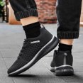 thumbnail image 6 of Men's Sneakers Breathable Knit Mesh Running Shoes with Soft Sole and Lace Up Closure for Casual Wear, 6 of 9