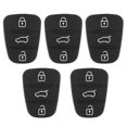 thumbnail image 1 of Lot de 5 coques de clé de rechange en caoutchouc à 3 boutons pour Hyundai et Kia (sans lettre), 1 of 4