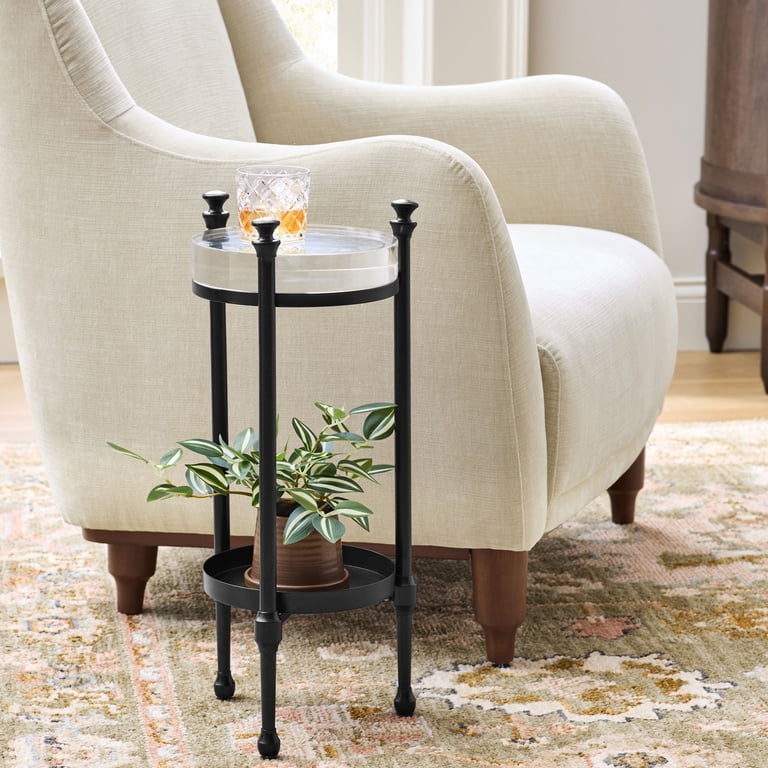 Better Homes & Gardens Ambrose Drink Table, Black Iron photo 6
