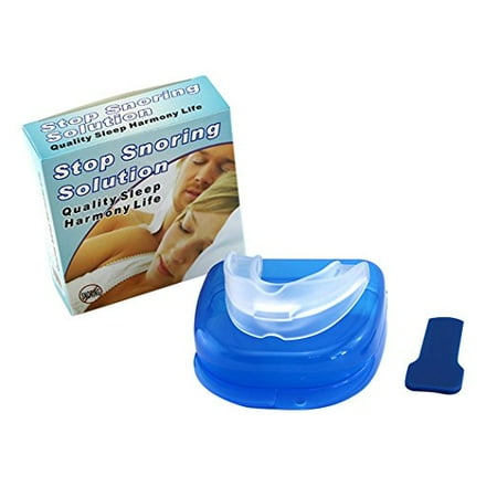 - Silicone Anti Snore Sleep Apnea Mouthpiece Tray Stopper Mouthguard Stop Snoring