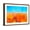 Brown Frame, variant on Art.com Abstract Colorful Oil Painting Landscape on Canvas. Semi- Abstract Image of Flowers in Meadows ( Fi Stretched Canvas Print Wall Art by pluie_r, 24" x 18"