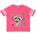 thumbnail image 3 of Inktastic Woodland Raccoon Spring Flowers Girls Toddler T-Shirt, 3 of 5