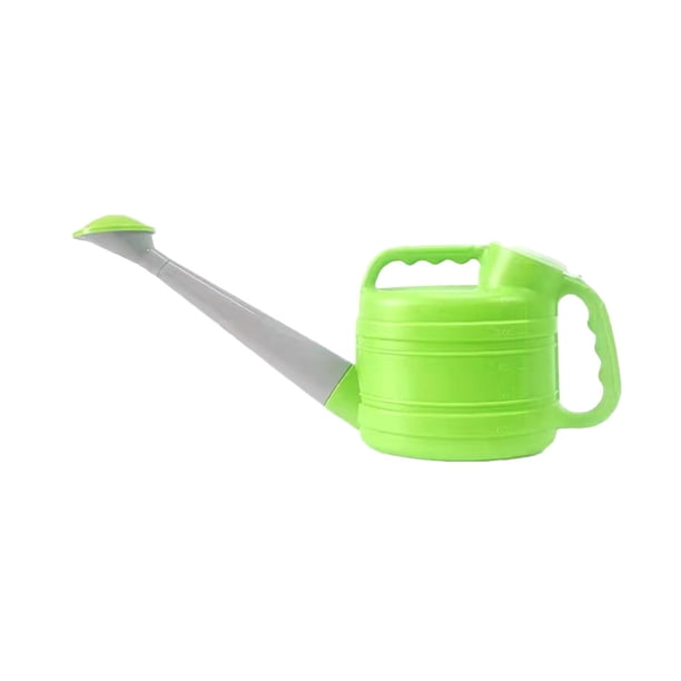 Regadera de jardín con cabezal de aspersor, bote de agua con boquilla larga y moderna para jardinería, al aire libre, patio y césped 2.5L Verde