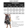 thumbnail image 7 of jinghuiyue Womens Floral Print Tiered Midi Skirts High Waist Flowy Ruffle A-Line Casual Summer Skirt S, 7 of 7