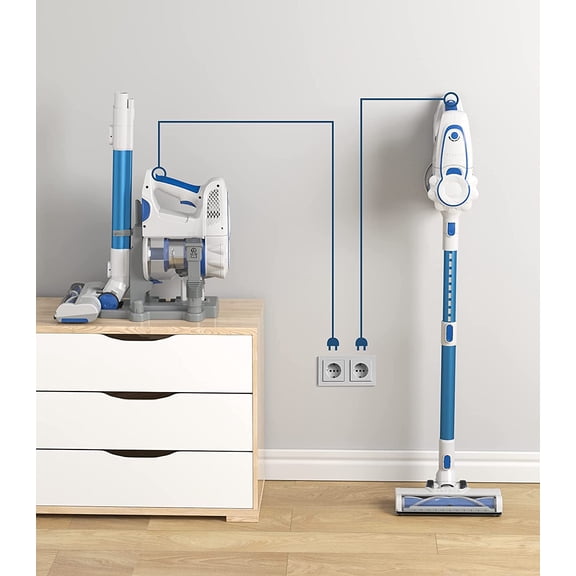 Cordless Vacuum Cleaner (Blue)