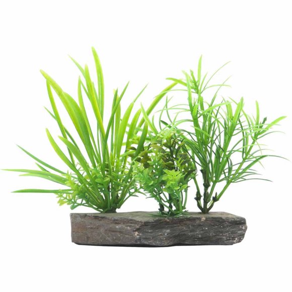 Penn Plax Reptile Plant With Quartz Rock