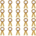 thumbnail image 1 of 20 unidades de cintas de premio en blanco de oliva, rosetas, botones de gran premio, broches, cintas de victoria y ganadores., 1 of 5