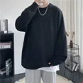 thumbnail image 4 of Suéter de cuello redondo para hombre, jersey de punto grueso de color sólido, jersey de moda coreana barato para otoño e invierno para hombre, 4 of 5