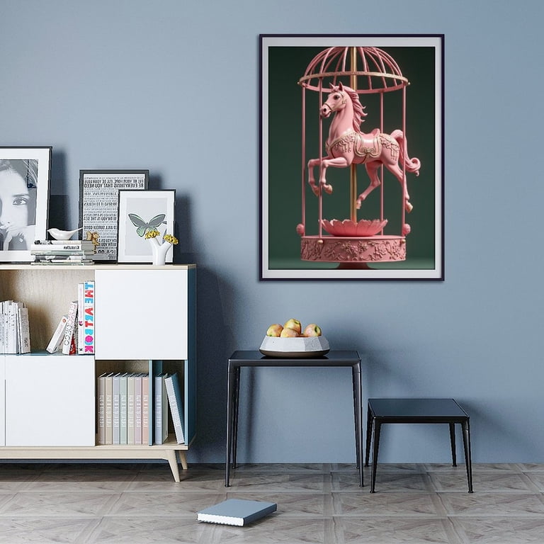 Carousel Horse Diamond Painting Kit For Adults - 5D Full Drill DIY Art For Home Wall Decor 4 thumbnail image