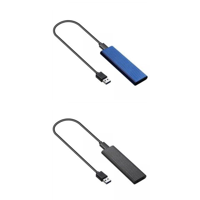 2 Piezas USB 3.0 A NGFF M.2 B Key SSD Carcasa Externa Funda Adaptador Sunnimix caso del recinto