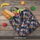 thumbnail image 5 of Disketp Hawaiian Style Bolsa Tote de Lona para Mujer, Bolso de Hombro y Cruzado con Cierre de Cremallera, 5 of 7