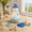 Snowman, variant on Sea Glass 3D Art Kit, DIY Snowman Mosaic Craft for Christmas Tabletop Home Decor, 8 in Seasonal Craft Project for Adults