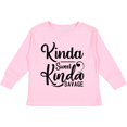 thumbnail image 3 of Inktastic Kinda Sweet, Kinda Savage Boys or Girls Long Sleeve Toddler T-Shirt, 3 of 5