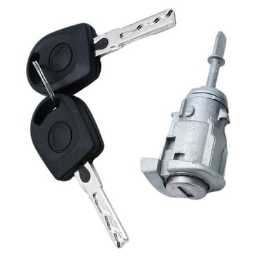 Door Lock Cylinder Barrel Set, Part Replacement 604837167, Left, with 2 Keys,