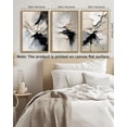 thumbnail image 4 of SHENIFY Black Abstract Wall Art 16x24in3pcs Natural Framed Minimalist Neutral Color Block Pastel Wall Decor Modern Decor Artwork Prints Rustic farmhouse Bedroom, 4 of 7