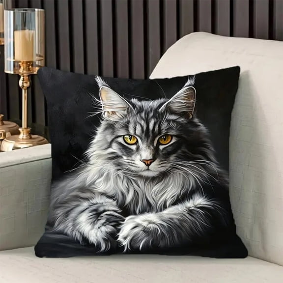 1 Packs Decorative Pillow Covers Cushion Case Soft Fabric with Hidden Zipper for Sofa Bed Home Decor Throw Pillow Covers Modern Abstract Pattern Square Pillow Covers Living Room Accent Pillow