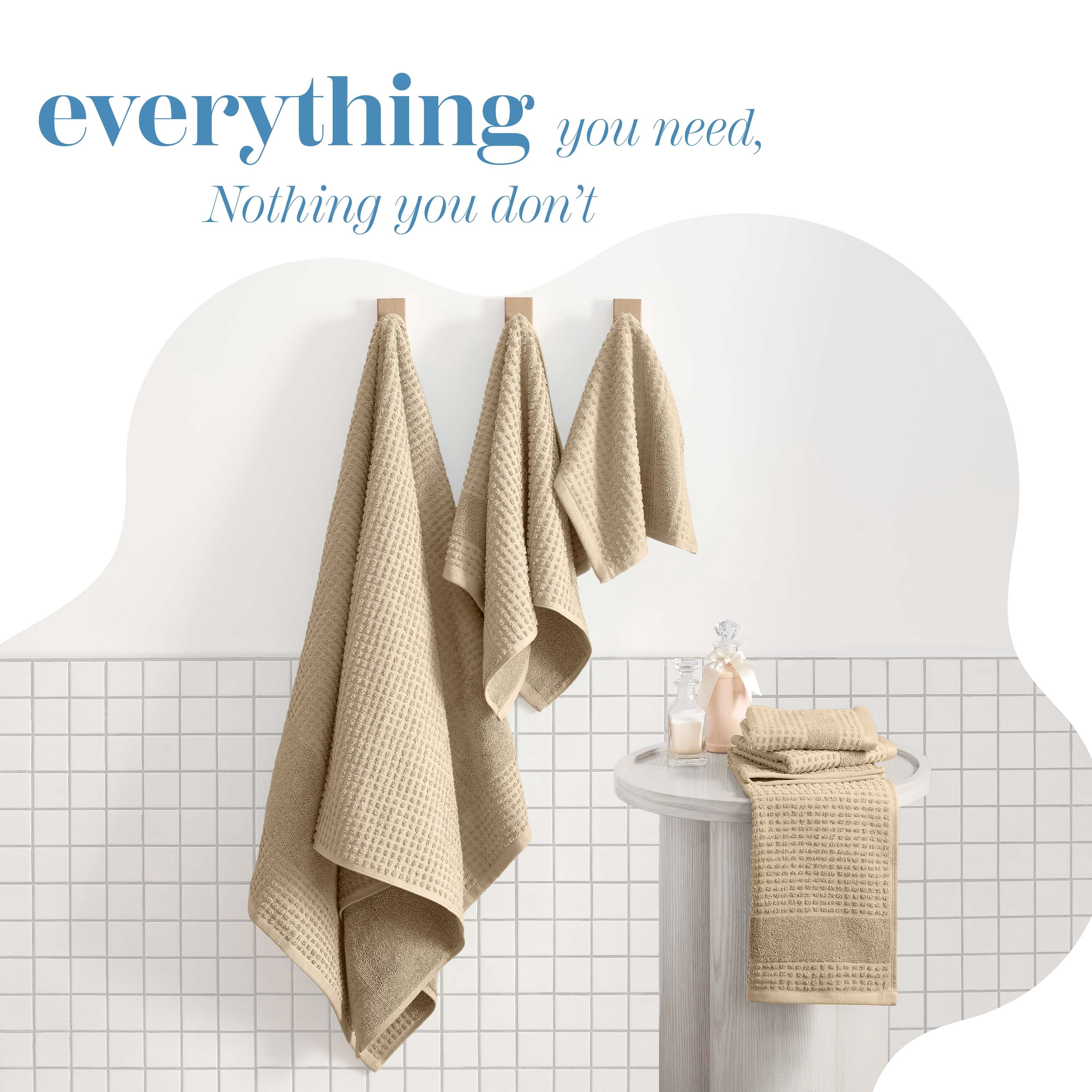 Martex Expression Air Sculpted 6-Piece Towel Set, Sand