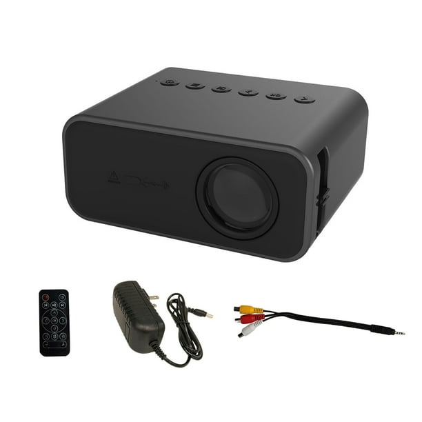 Sidaley 1920x1080P proyector de vídeo portátil Proyector LED Proyector para cine 1080P 3D 4K (opción multipantalla para Iphone) Sistemas de cine en casa Negro Enchufe de EE. UU.