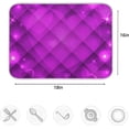 thumbnail image 4 of FREEAMG Happy Valentine's Day Purple Hearts Absorbent Dish Drying Mat Microfiber Large Kitchen Countertop Table Protector Multi-Purpose Counter Rack Sink Drainer Pad 16"x18", 4 of 6