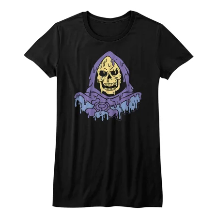 100% cotton tshirts men tee Masters Of The Universe Cartoon Melty Skeletor Bust Women's Fitted T Shirt
