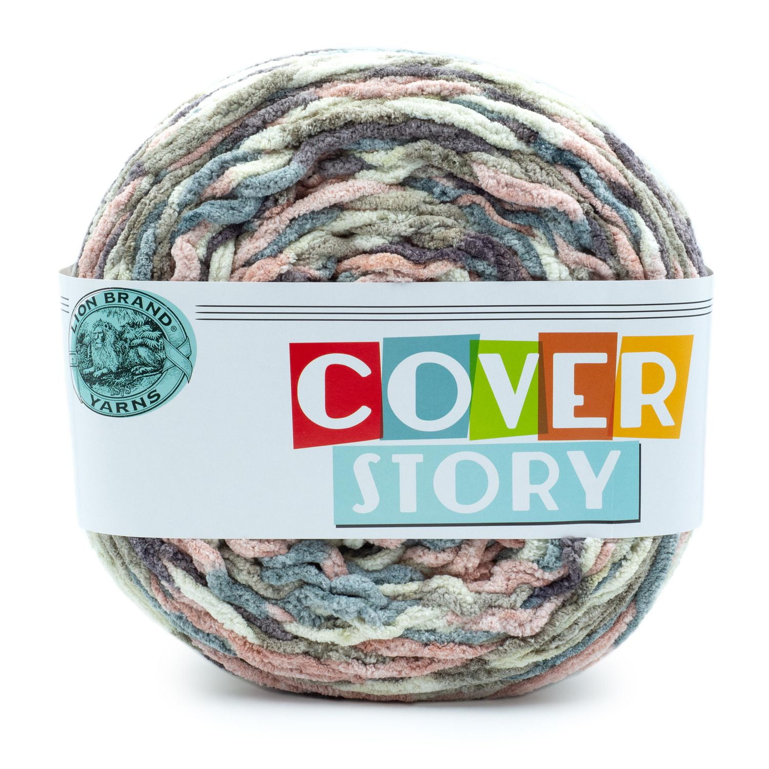 Lion Brand Cover Story™ Yarn Emery, #6 Super Bulky Yarn, 1000g/ 547m 1 Cake