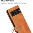 thumbnail image 5 of Case for Google Pixel 7 (Not for 7 Pro) Wallet Flip Cover [RFID Blocking] [3 Card Holder 1 Money Pocket] [Magnetic Closure] [Stand Kickstand] PU Leather Folio Phone Case for Pixel 7 - Tan, 5 of 13
