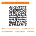 thumbnail image 3 of 984 Pieces Vinyl Letter Stickers, 12 Sheets 1 Inch Black Self-Adhesive Cute Alphabet Stickers for DIY Craft, 3 of 5