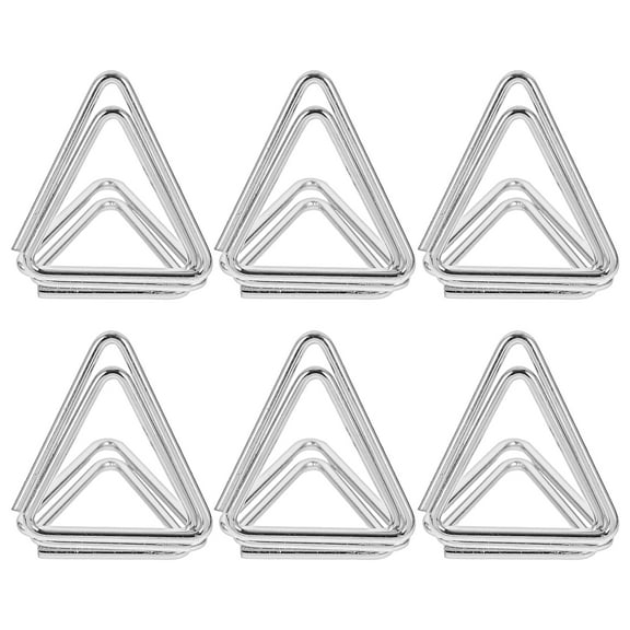 6Pcs Triangle Table Card Holders Place Card Holders Wedding Table Number Holders Photo Holder Clips