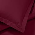 thumbnail image 6 of Superior Egyptian Cotton 1200 TC Solid Burgundy Duvet Set, Full/Queen, 6 of 9