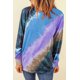 thumbnail image 2 of ABPHQTO Top de mujer de manga larga tie-dye azul degradado, 2 of 5