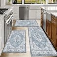 thumbnail image 6 of Kitchen Rugs Sets of 3 Non Slip Washable Kitchen Mats for Floor, Waterproof Kitchen Runner Rug, Floor Mat Carpet for Entryway, Laundry, Sink, Hallway, Bathroom, 6 of 10