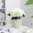 thumbnail image 5 of Artificial Hydrangea Flower, 5 PCS Realistic Single Long Stem Silk Hydrangea Bouquets for Wedding Home Hotel Party Decoration Flower Arrangement Orange, 5 of 6