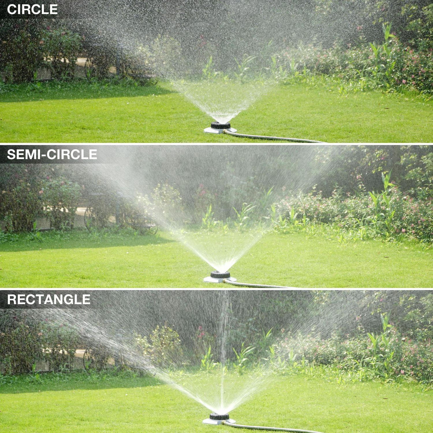 Metal 9-Pattern Turret Sprinkler