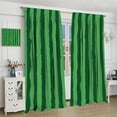 thumbnail image 4 of Fruits Blackout Curtains Tasty Juicy Summer Fruit Watermelon Rind Stripes Green Fun Art Print for Living Room Bedroom Kitchen Decor Rod Pocket Window Drapes 2 Panels 84x84in, 4 of 6