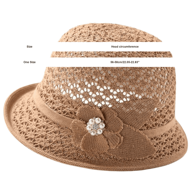 Wide Brim Panama Sun Hat, Packable Straw, Adjustable Fit Whiteleopard Women Wide Brim Straw Sun Hat, Foldable Floppy  main image 3